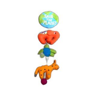 World Market Felted Wool Save The Planet Endangered Animal Mobile